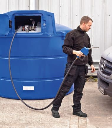 Adblue bunded dispensing tank