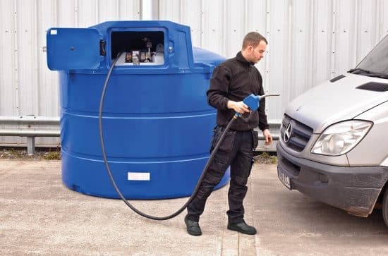 Adblue bunded dispensing tank